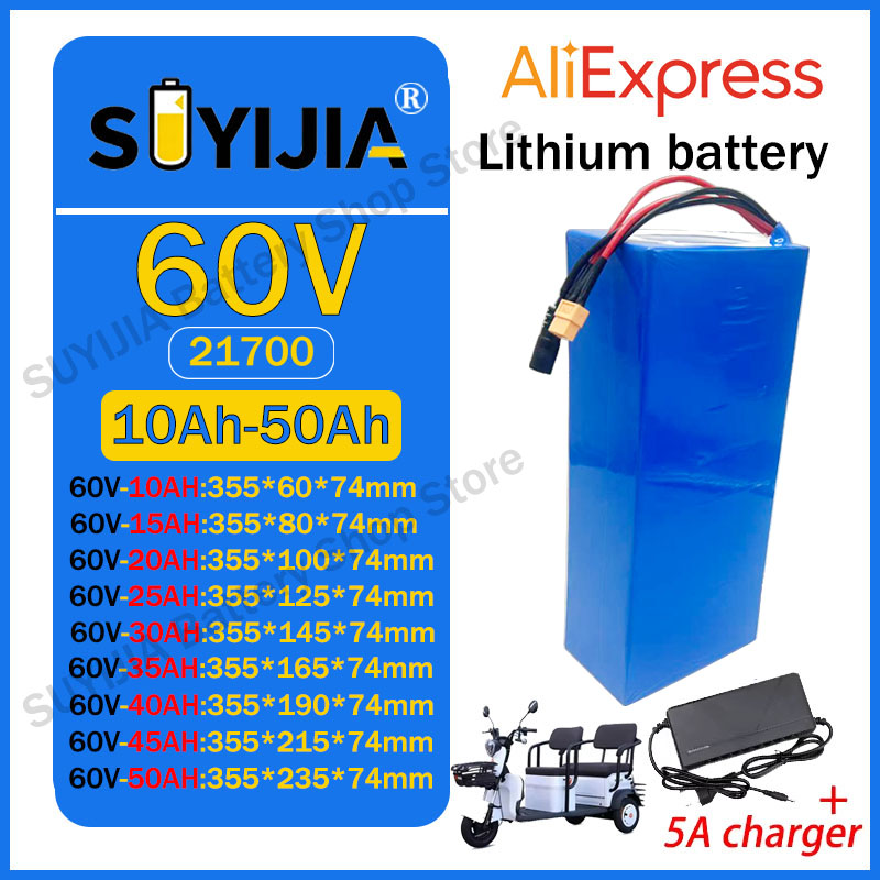 60V 30Ah Electric Scooter Battery - Paquete de Baterías de Litio 21700